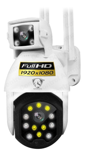 Imagen 1 de 10 de Cámara Doble Lente Domo Ip Wifi Para Exterior Robótica Fhd