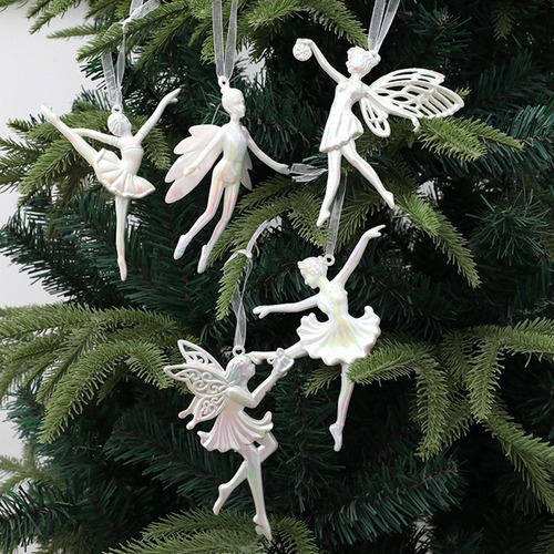 5 Piezas Colgante De Árbol De Navidad, Adorno De Bailarina