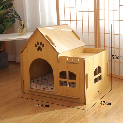 Casa De Madera Para Gatos, Tienda Para Gatos, Sin Puerta
