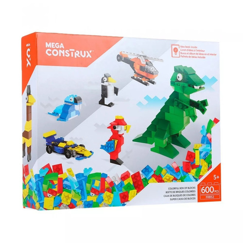 Mega Construx Bloques De Colores 600 Pzas 600 (Usado)