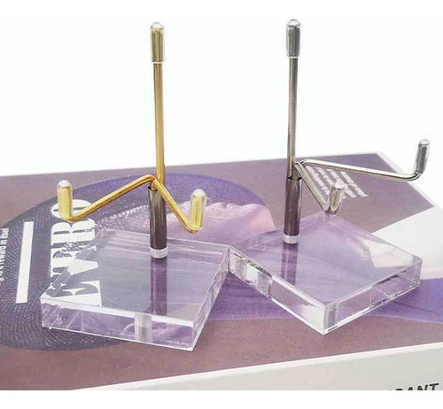 Soporte Acrílico Transparente Para Bolas De Cristal Con Base