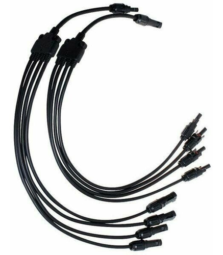 Imagen 5 de 6 de 1 Juego Cable Conector Mc4 Branch 4 A 1 Union Paralelo Panel