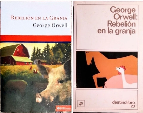 2 Libros Rebelión En La Granja De George Orwell 1999 Y 2022 (Usado)