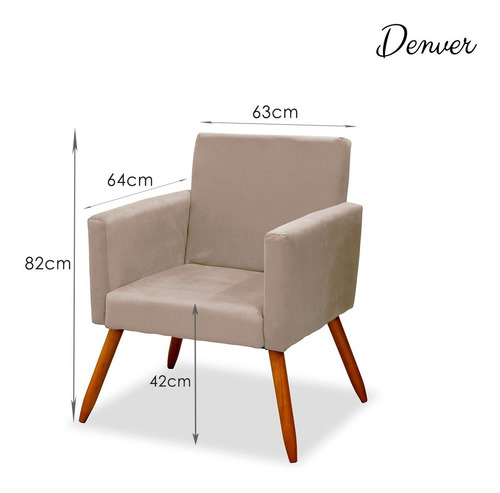 Imagen 2 de 6 de Sillón De Tela Suave 1 Cuerpo Silla De Diseño Estilo Nórdico