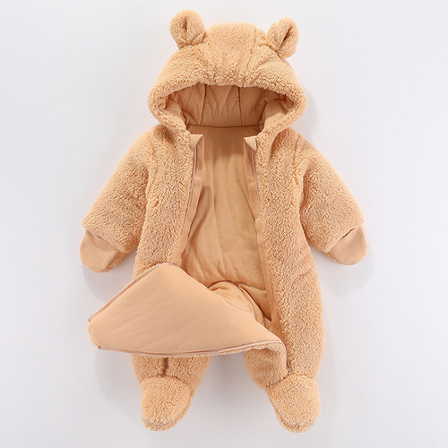 Ropa Invierno Bebé Abrigo Algodón Grueso Mono Recién Nacido