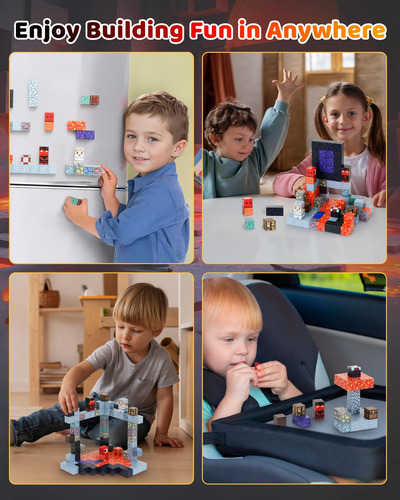 Juguetes De Construcción Gleamkid Con Bloques Magnéticos, 11