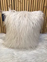 Comprar Pack 2 Almohadones 40x40  Piel Pelo Largo Nórdicos Rellenos