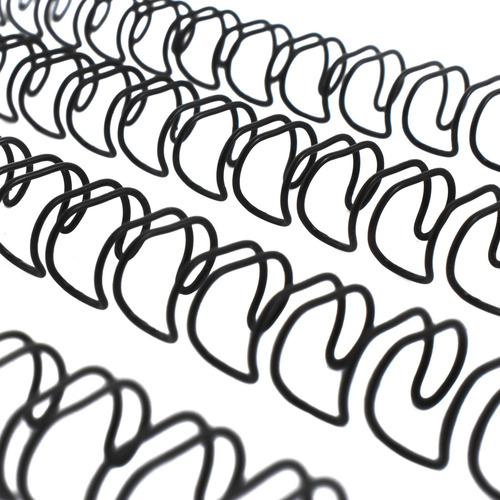 Arillo Metálico Twinloop Gbc 1/4 Pulgadas Paso 3:1 -100 Pzs Color Negro