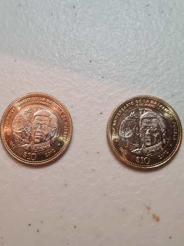 Moneda 10 Pesos Batalla De Puebla