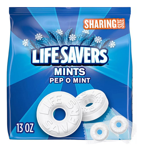 Caramelo Menta Lifesavers Mints Pep O Mint 368.6g Sharing