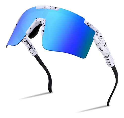 Gafas De Sol Feisedy Deportivas Y Ajustables Para Ciclismo Lente Blue-mirror