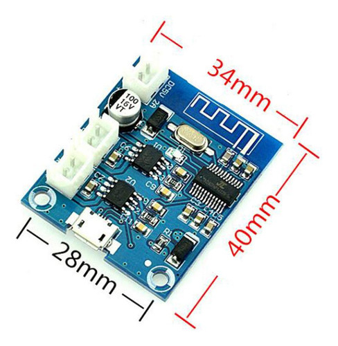 Módulo Amplificador De Som - X909 4.2 5w + 5w Dc3.7v 5v