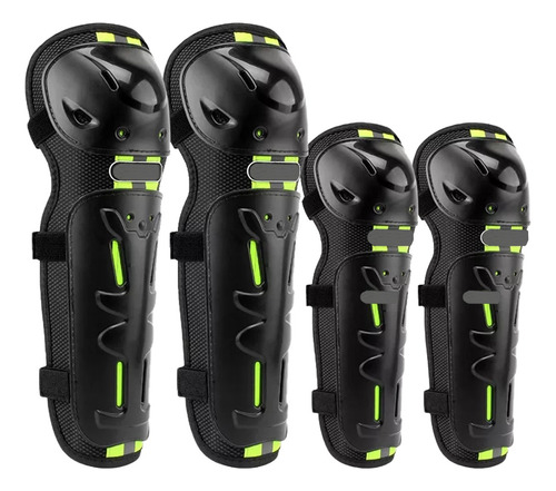 Rodilleras Coderas 2 En 1 Para Motociclista Protección,4p