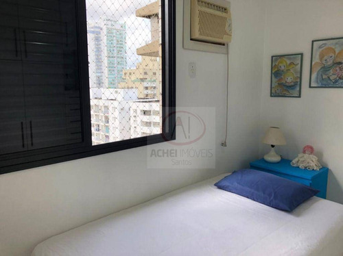 Imagem 27 de 30 de Apartamento Com 3 Dormitórios, 1 Suíte, Dependência Completa, 2 Vagas, Lazer Completo, À Venda, 104 M² Por R$ 890.000 - Boqueirão - Santos/sp - Ap11004