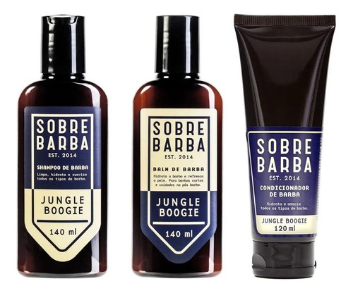 Kit Balm Shampoo Condicionador - Jungle Boogie - Sobrebarba