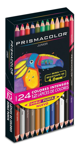 Bicolores Prismacolor Doble Punta (24 Colores En 12 Lapices)