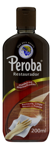 Óleo Restaurador para Móveis Madeiras Avermelhadas Peroba Frasco 200ml