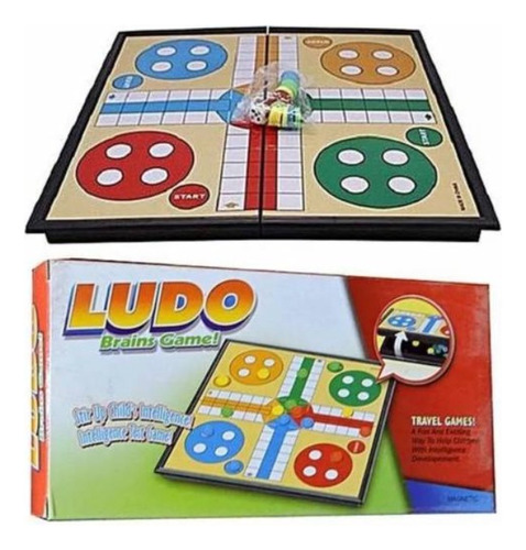 Ludo Magnetico Juego Mesa Clásico Educativo Tablero 24x24