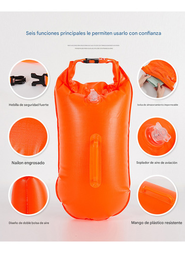 Bolsa Impermeable Inflable Al Aire Libre Para Nadar Boya