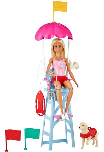 Barbie You Can Be Anything Lifeguard Doll Salvavidas Muñeca*