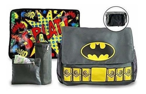 Dc Comics Bolsa Para Pañales De Batman, Superman Y Wonder Pa