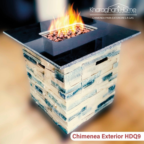 Imagen 2 de 4 de Chimenea A Gas Para Exteriores