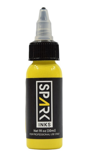 Pigmento Tinta Tattoo Spark Ink 1oz. Yellow Amarillo