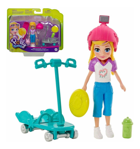 Polly Pocket Patinadora Ride Outside