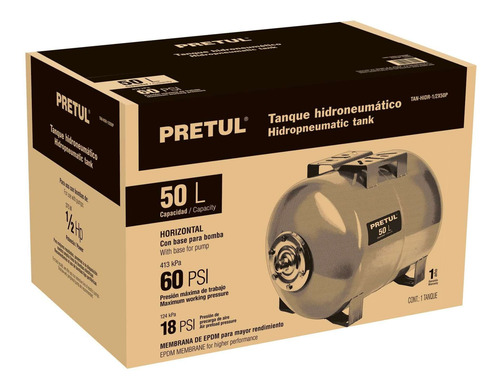 Tanque Para Bomba Hidroneumatica 50l Agua Presion 27041