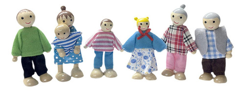 Cx Juego De Figuras De Acción De 7 Piezas, Casa De Muñecas,