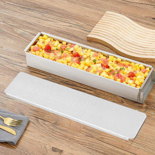 Molde Rectangular Para Tartas De Acero Tapa De Acero Corta