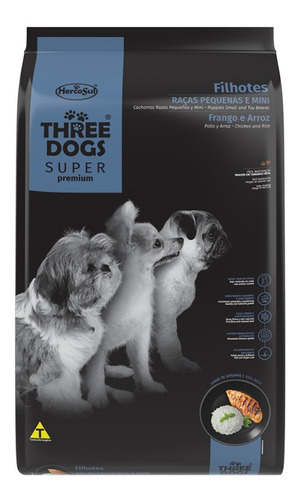 Imagen 1 de 2 de Three Dogs Cachorro Razas Pequeñas 10kg + Regalo