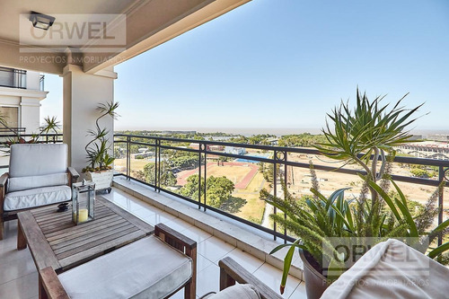 Imagen 1 de 30 de Departamento En Chateau! Piso Alto Con Hermosa Vista! Alquiler Con O Sin Muebles!