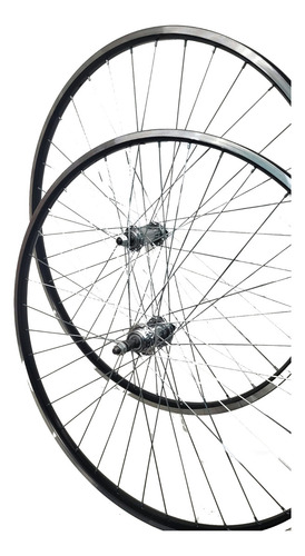 Ruedas Bicicleta Mtb 29 - 28 Aluminio Mazas Rosca Con Tuerca Color Negro