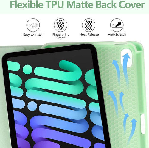 Funda Para iPad Mini 6 Gen (8.3 ) + Teclado Y Slot Pencil