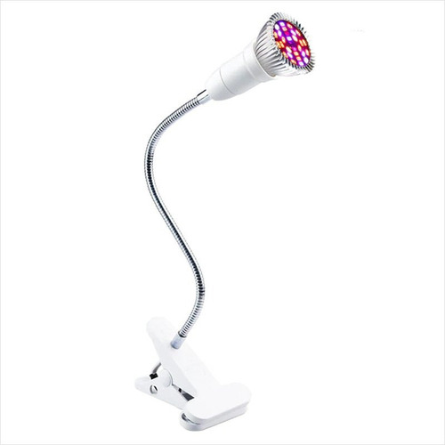 Imagen 4 de 7 de Ampolleta Grow Led Cultivo Aluminio 28 Led + Soporte E27