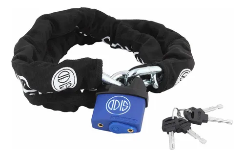 Candado Off Road 60mm + Cadena 10x1.4mts, Set Auto Odis