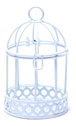 Imagen 2 de 5 de Jaula 7 X 12 Blanca Souvenir Deco X Unidad