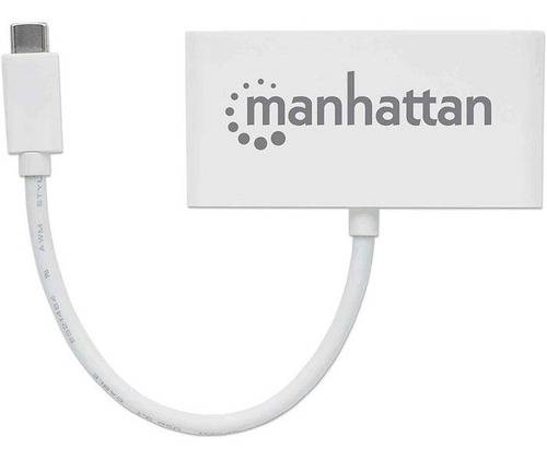 Hub Manhattan Usb-c De 3 Puertos Usb-a Y 1 Puerto Usb-c