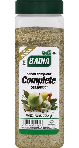 Imagen 1 de 5 de Exquisita Sazon Completa X 793 Gr Badia - Especias Sin Tacc