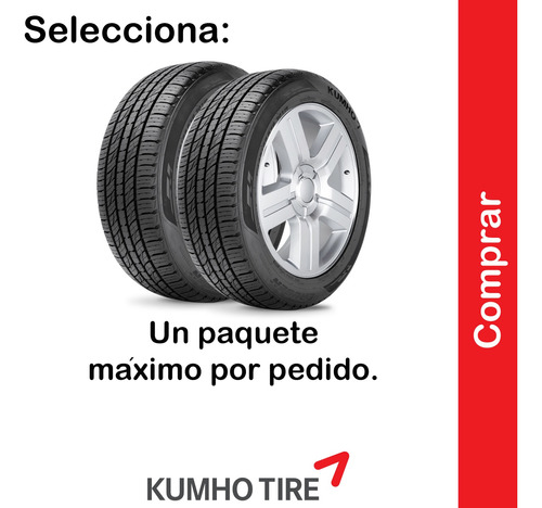 Paquete 2 Llantas Kumho 225/55r19 Solus Kh16