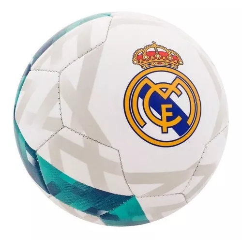Pelota Futbol Real Madrid Dribbling N° 5 Drb Cosida Balon Color Blanco/Azul
