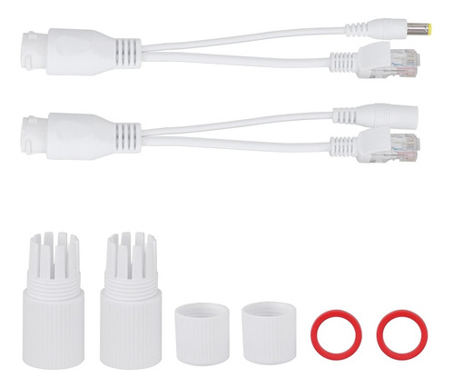 Cabo Adaptador Power Over Ethernet Passivo Poe Splitter 12v