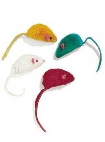 Ratones De Felpa De Colores Eticos Con Catnip Cat Toy 4pack