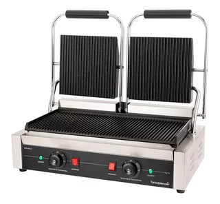 Plancha Doble Contacto Grill Panini Turboblender Tb-grillv2