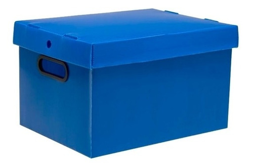 Caixa Organizadora Polionda Extra Grande Azul Polycart