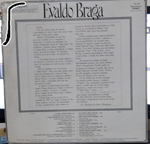 Lp Evaldo Braga O Idolo Negro Vol 3 (Usado)