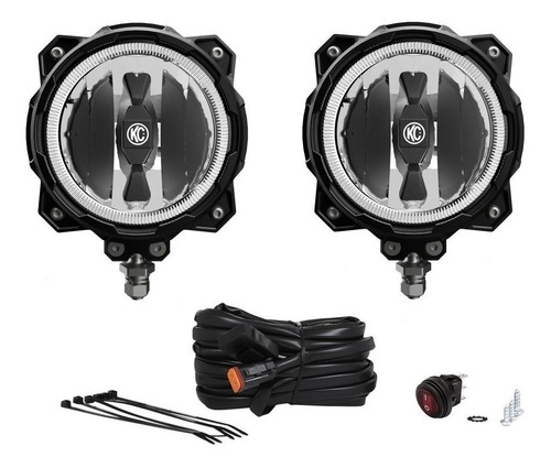 Kc Hilites Pro6 Gravity Infinity Ring Faros Led Jeep Rzr 