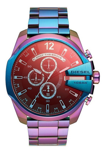 Reloj Diesel Mega Chief Dz4542 Petrolizado Nueva Temporada