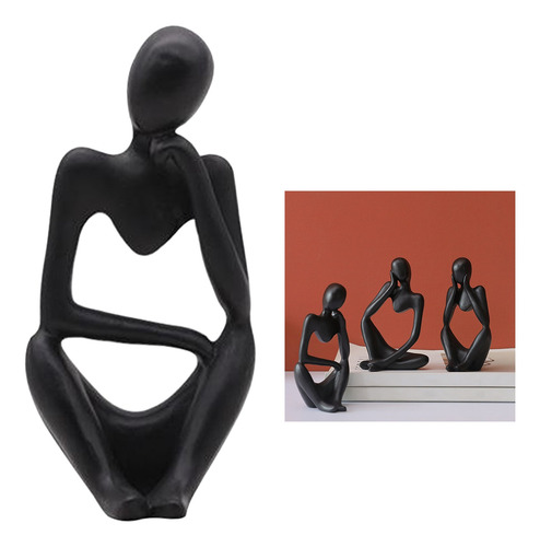 Resina Pensador Escultura Estatua Figuras Personajes